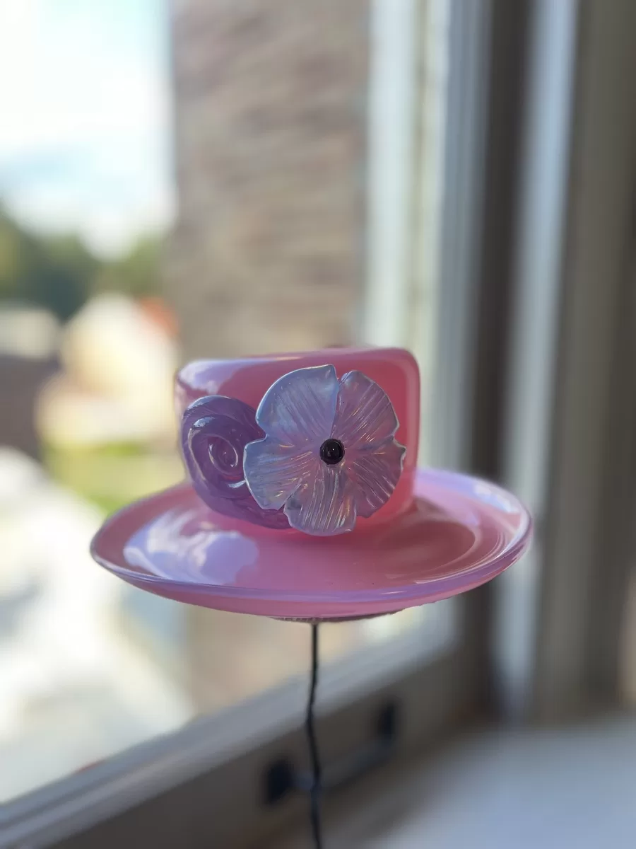 Pink Hat Lavender Flower