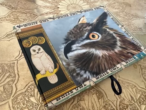 Great Horned Owl - Antique Cigar Box