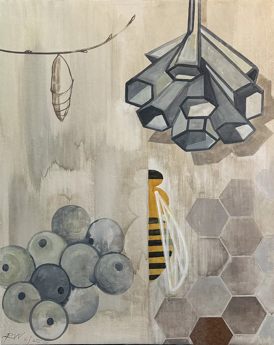 Collage with Frog Eggs