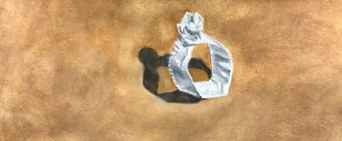 Straw Wrapper Diamond Ring