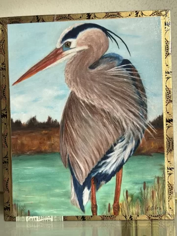 Great Blue Heron - Cigar Box