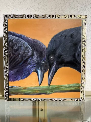 American Crows Large Cigar Box